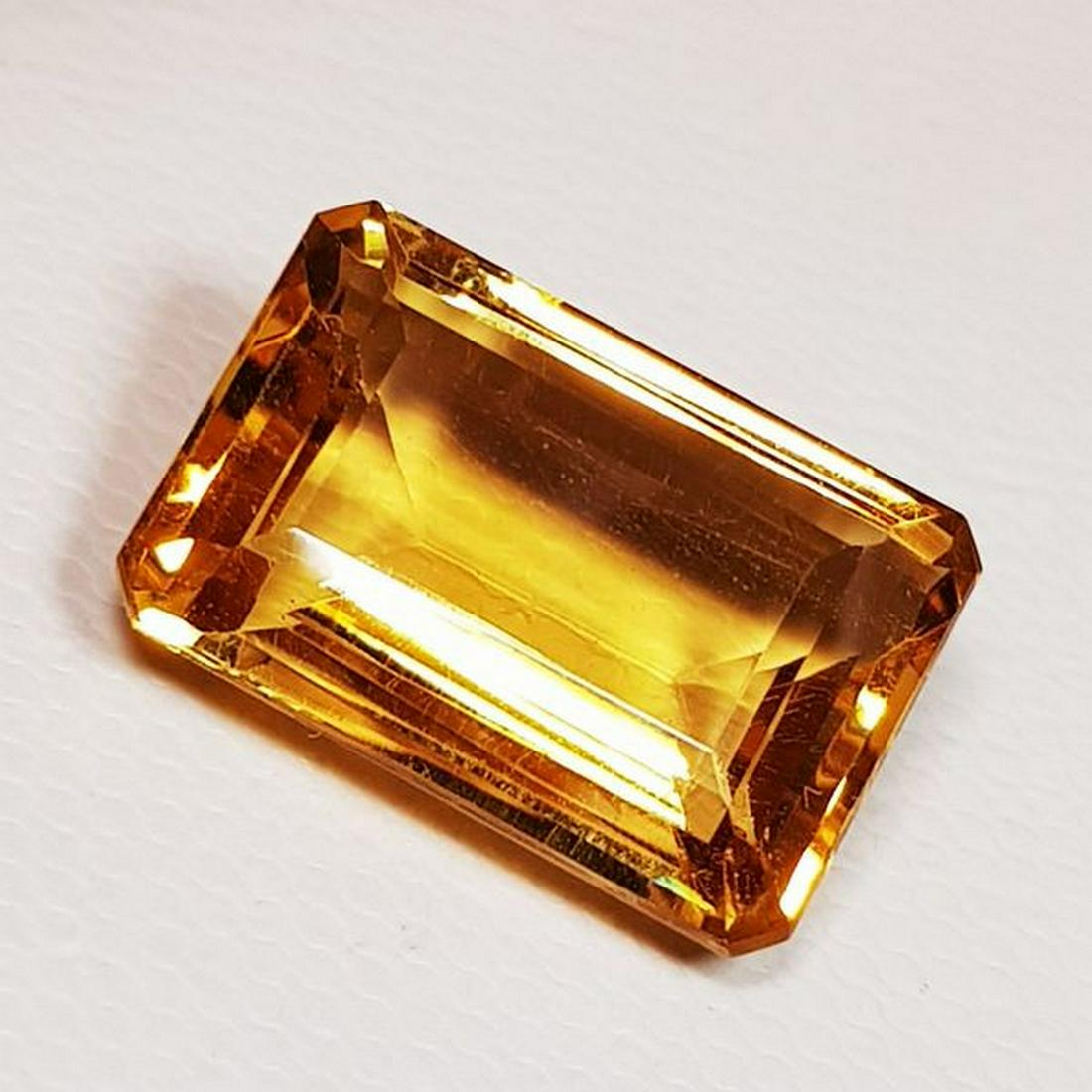 Natural Citrine Emerald Cut 10.36 ct (1 of 6)