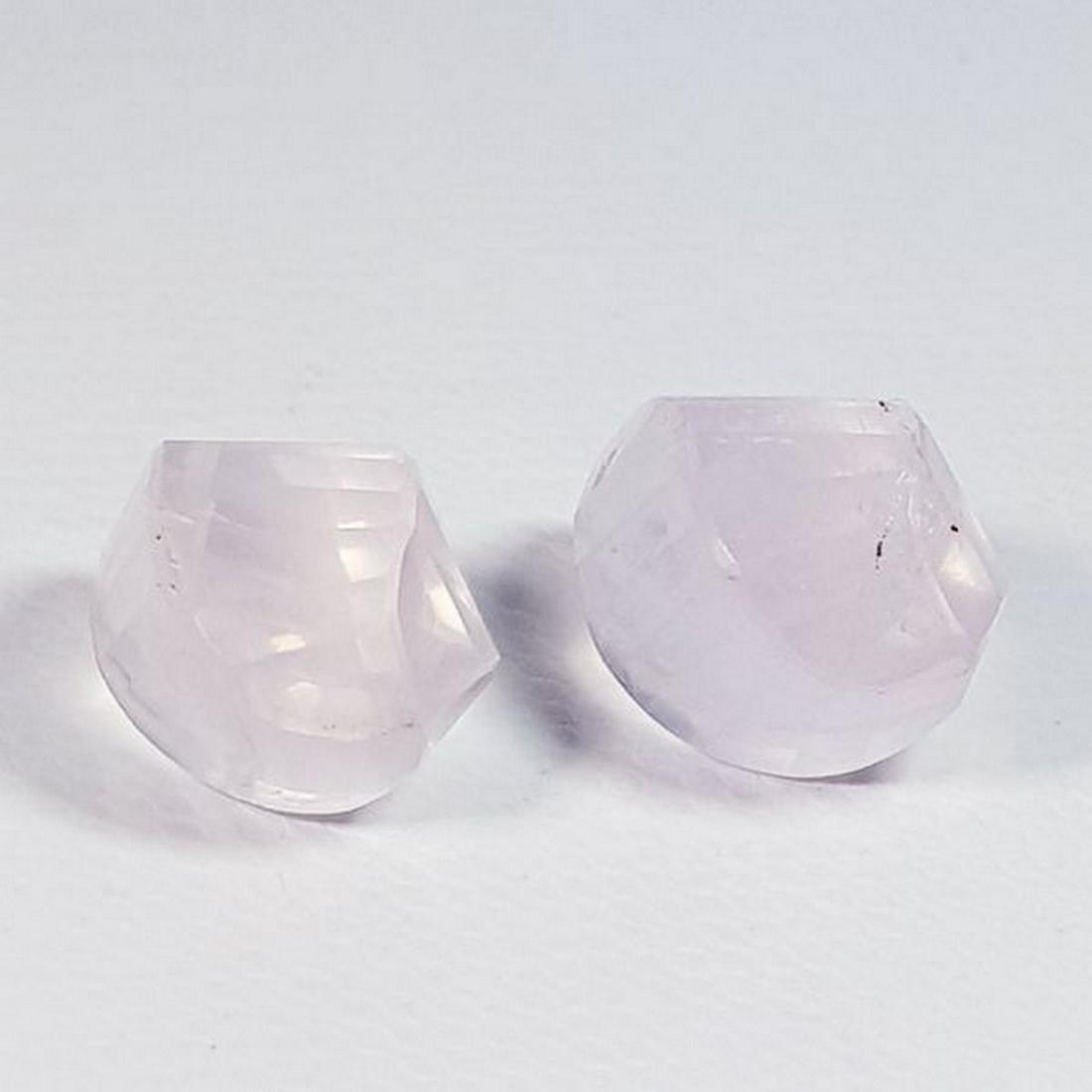 15.45 ct Pair of Natural Rose Quartz (1 of 4)