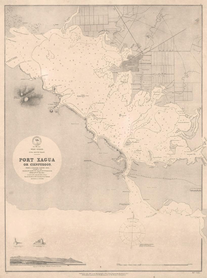 West Indies. Cuba - South Coast. Port Xagua Or (1 of 1)