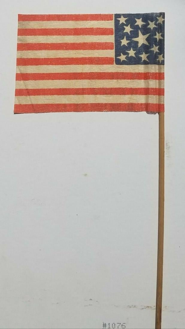 13 Star Flag - Medallion Parade Flag - Civil War Era - (1 of 3)
