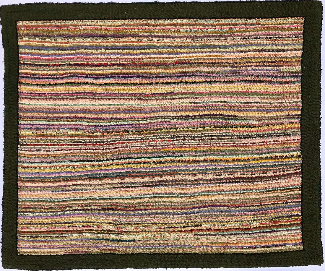 C 1920 Multicolor Geometric Wool Rug (1 of 4)