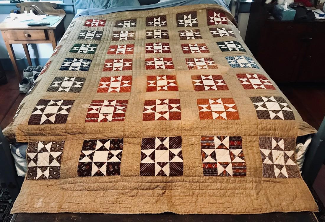 1860 Friendship/Signature Tester Bed Quilt (1 of 11)