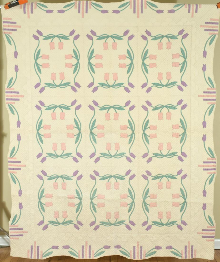 30's Marie Webster "May Tulips" Applique Quilt (1 of 14)