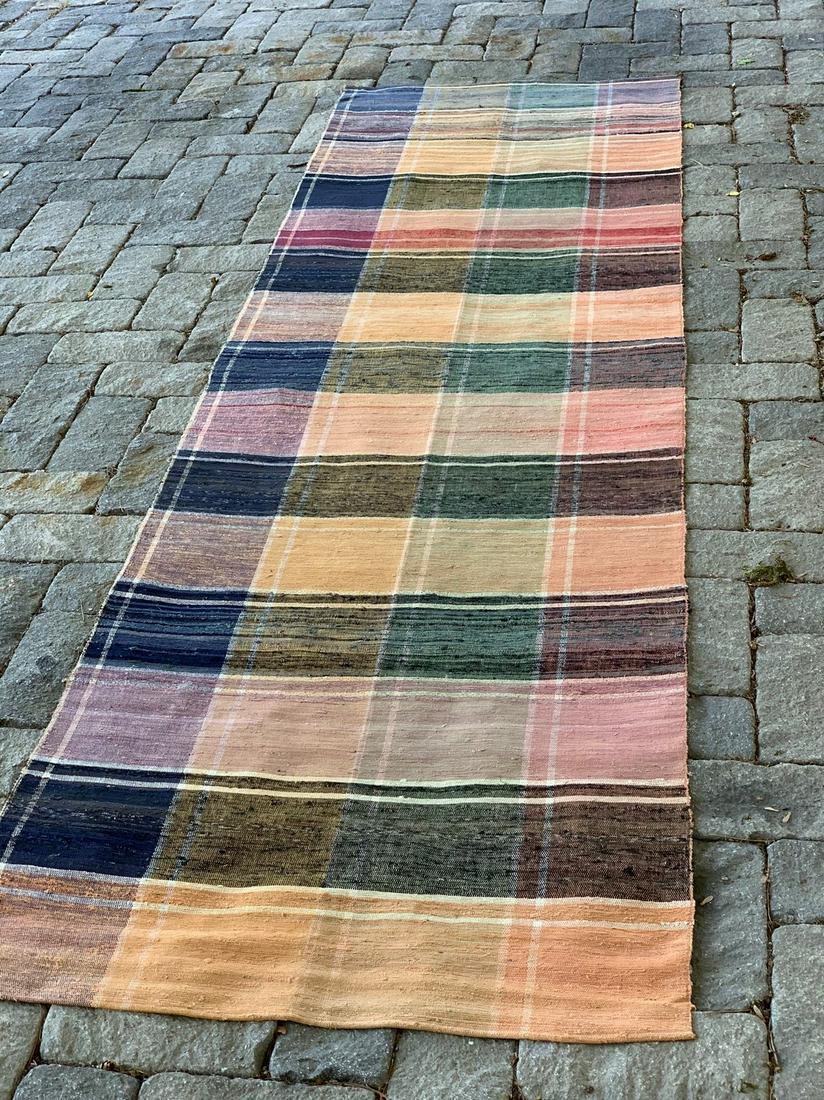 Spectacular early 20th c Rag Carpet (1 of 3)