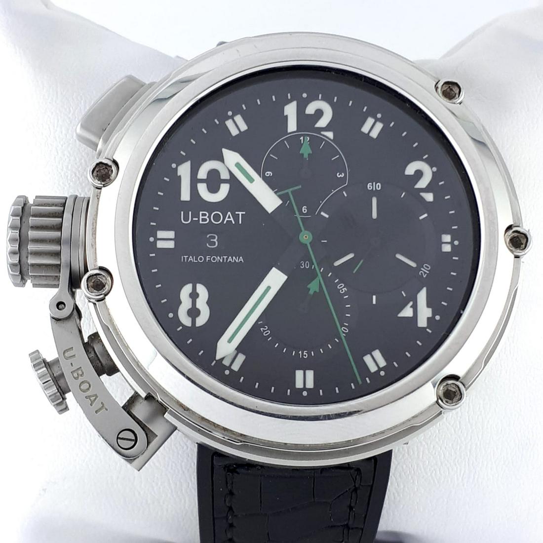 U-Boat - CHIMERA U-51 Ltd Edition 35/99 - Ref: 6952 -: Brand: U-Boat Model: CHIMERA U-51 Reference Number: 6952 Gender: Men Period: 2000-2010 Movement: Automatic Case material: Steel Type: Chronographe wristwatch Ship