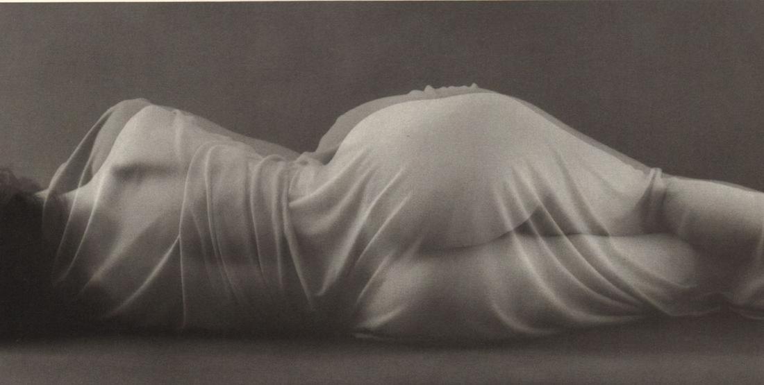 RUTH BERNHARD - Double Vision, 1973: Artist: RUTH BERNHARD Print Title: Double Vision, 1973 Medium: Duotone Photoengraving Printed in USA in 1986 Image Size approx: 4.5 x 9” Ruth Bernhard (1905 – 2006), was a legendary San Francisco