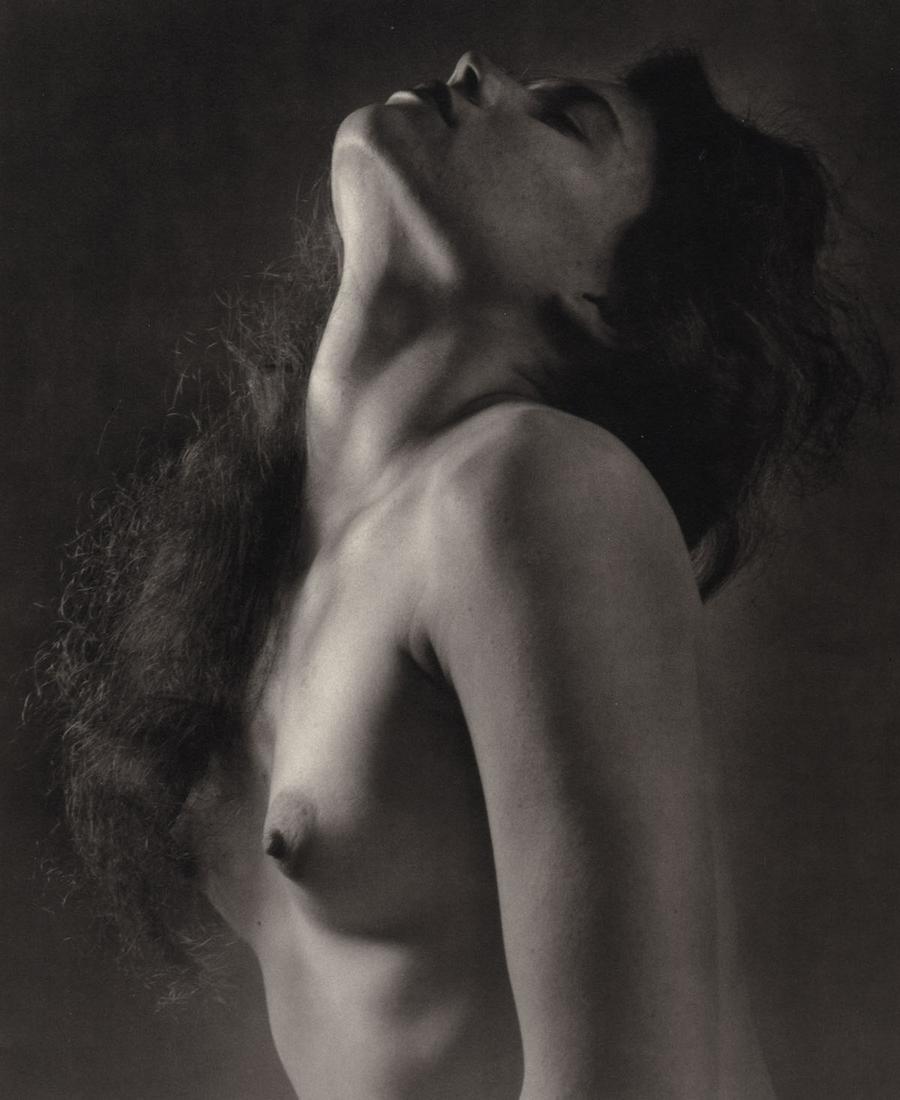 RUTH BERNHARD - Neck Study, 1958: Artist: RUTH BERNHARD Print Title: Neck Study, 1958 Medium: Duotone Photoengraving Printed in USA in 1980’s Image Size approx: 9 x 7.5” Ruth Bernhard (1905 – 2006), was a legendary San Francisco