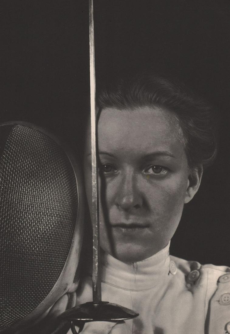 IMOGEN CUNNINGHAM- Helene Mayer: Artist: IMOGEN CUNNINGHAM Print Title: Helene Mayer Printing Date: 1930’s Medium: photo-engraving Printed in: the US Image Size: 11 x 8” Reserve: $25.00 Shipping: Domestic: Flat rate of $15.00 to