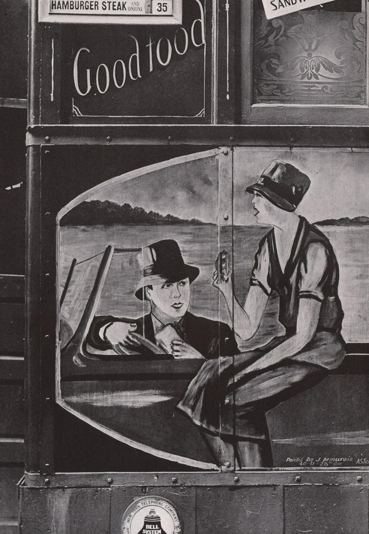 WALKER EVANS - Lunch Wagon detail, New York. 1931: Artist: WALKER EVANS Print Title: Lunch Wagon detail, New York. 1931 Printing Date: 1930’s Medium: Photoengraving Printed in: the USA Image Size approx.: 8 x 5” Walker Evans(1903–1975) was one o