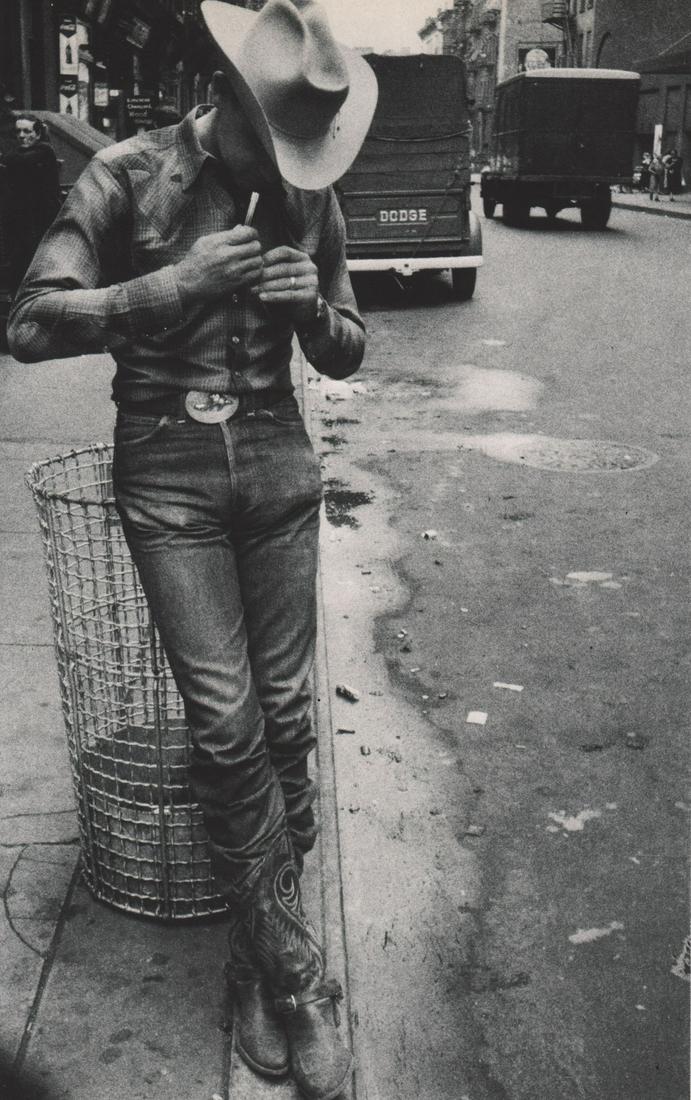 ROBERT FRANK - Rodeo, NYC: Artist: ROBERT FRANK Print Title: Rodeo, NYC Printing Date: 1950’s Medium: photoengraving Printed in: the USA Image Size: approx. 6.5 x 4” Robert Frank i(November 9, 1924 – September 9, 2019) wa