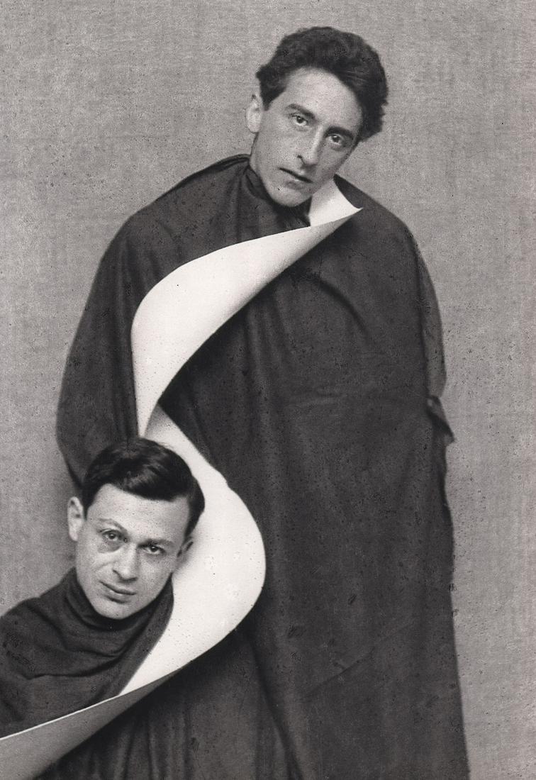 MAN RAY - Jean Cocteau, Tristan Tzara, c.1922: Artist: MAN RAY Print Title: Jean Cocteau, Tristan Tzara, c.1922 Medium: Photo-Lithograph Printed Printed 1980’s in Germany Image size (inches) approx. 11 x 8” Man Ray was an American visual artis