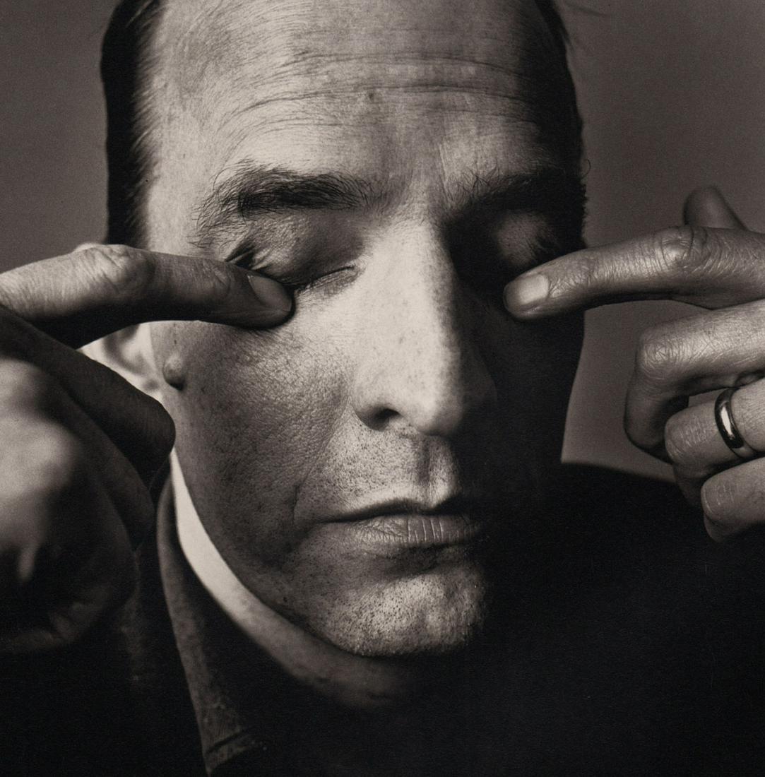 IRVING PENN - Ingmar Bergman, Stockholm, 1964: Artist: IRVING PENN Print Title: Ingmar Bergman, Stockholm, 1964 Medium: Quad-tone Photoengraving Printed 1990’s in the US Image size (inches) approx.8 x 8” Irving Penn was an American photographe