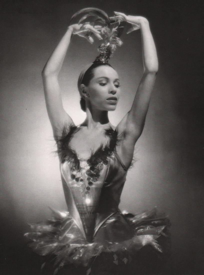 GEORGE PLATT LYNES - Maria Tallchief in Firebird, 1949: Artist: GEORGE PLATT LYNES Print Title: Maria Tallchief in Firebird, 1949 Medium: Duotone Photoengraving Printing Date: 1990’s Printed in USA Image Size:8.5 X 6.5” George Platt Lynes (1907-1955).w