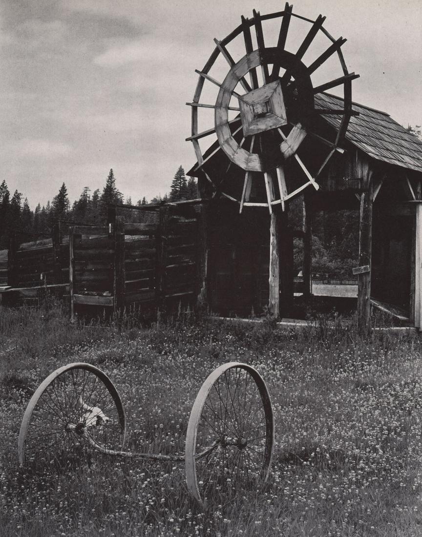 EDWARD WESTON - Meyer's Ranch, Yosemite: Artist: EDWARD WESTON Print Title: Meyer's Ranch, Yosemite Medium: Photoengraving Printed in USA in 1940’s Image Size approx: 9 x 7” Edward Weston 1886-1958) was a 20th-century American photograph