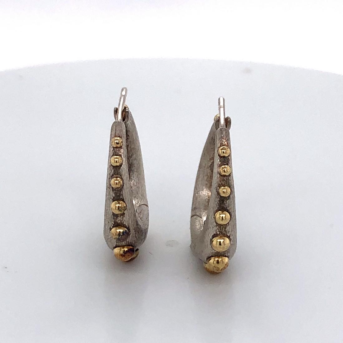 SS 18K John Hardy Designer Earrings: SS 18K John Hardy Designer Earrings Manufacturer's Suggested Retail Price: $795 Reserve: $200.00 Shipping: Domestic: Flat-rate of $15.00 to anywhere within the contiguous U.S. International: Foreign s