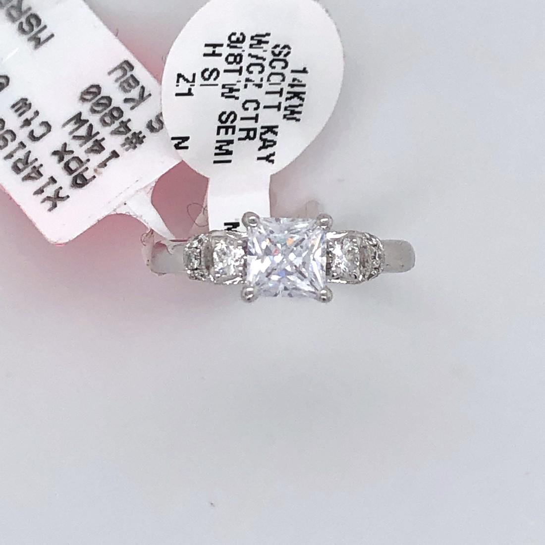 Scott Kay 14KW 0.37 Ctw Designer Diamond Bridal (1 of 3)