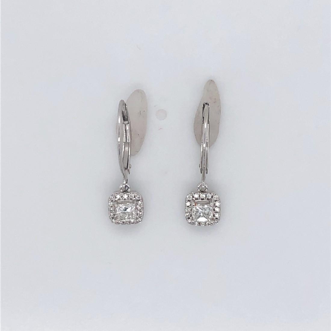 0.63 Ctw Diam J+,I1-2 Dangling Diamond Earrings, Center (1 of 3)