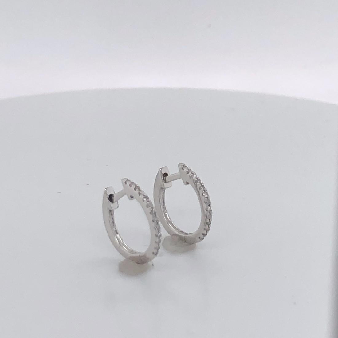 0.10 Ctw Diamond Huggies I2-3 14k (1 of 3)