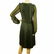 Duyan Green 100% silk Knee Length V Neck Long Sheer - 2