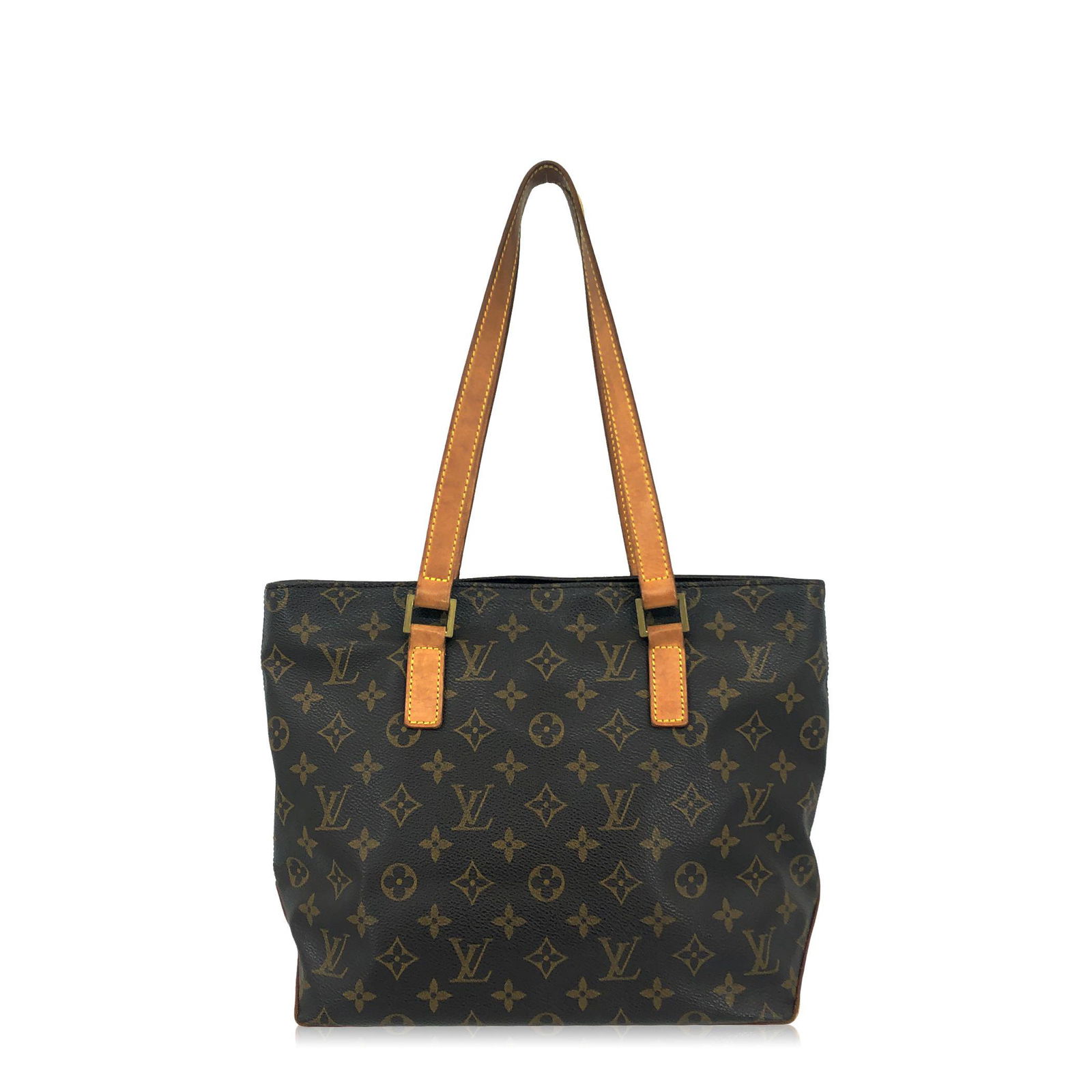 Louis Vuitton | Monogram Cabas Piano: Title: Louis Vuitton | Monogram Cabas Piano Material: Coated Canvas, cowhide Size: Height : 9.5 - Width : 12.6 - Width : 4.7 - Strap Drop :8.7 Additional Info: Louis Vuitton | Monogram Cabas Piano - C