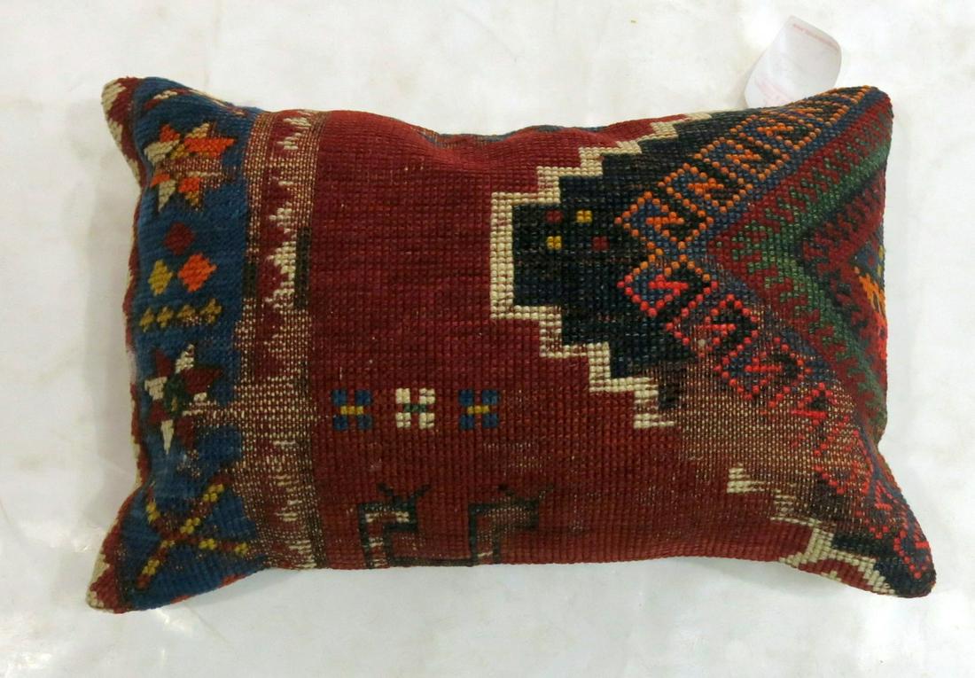 Red Blue Kazak Pillow (1 of 2)