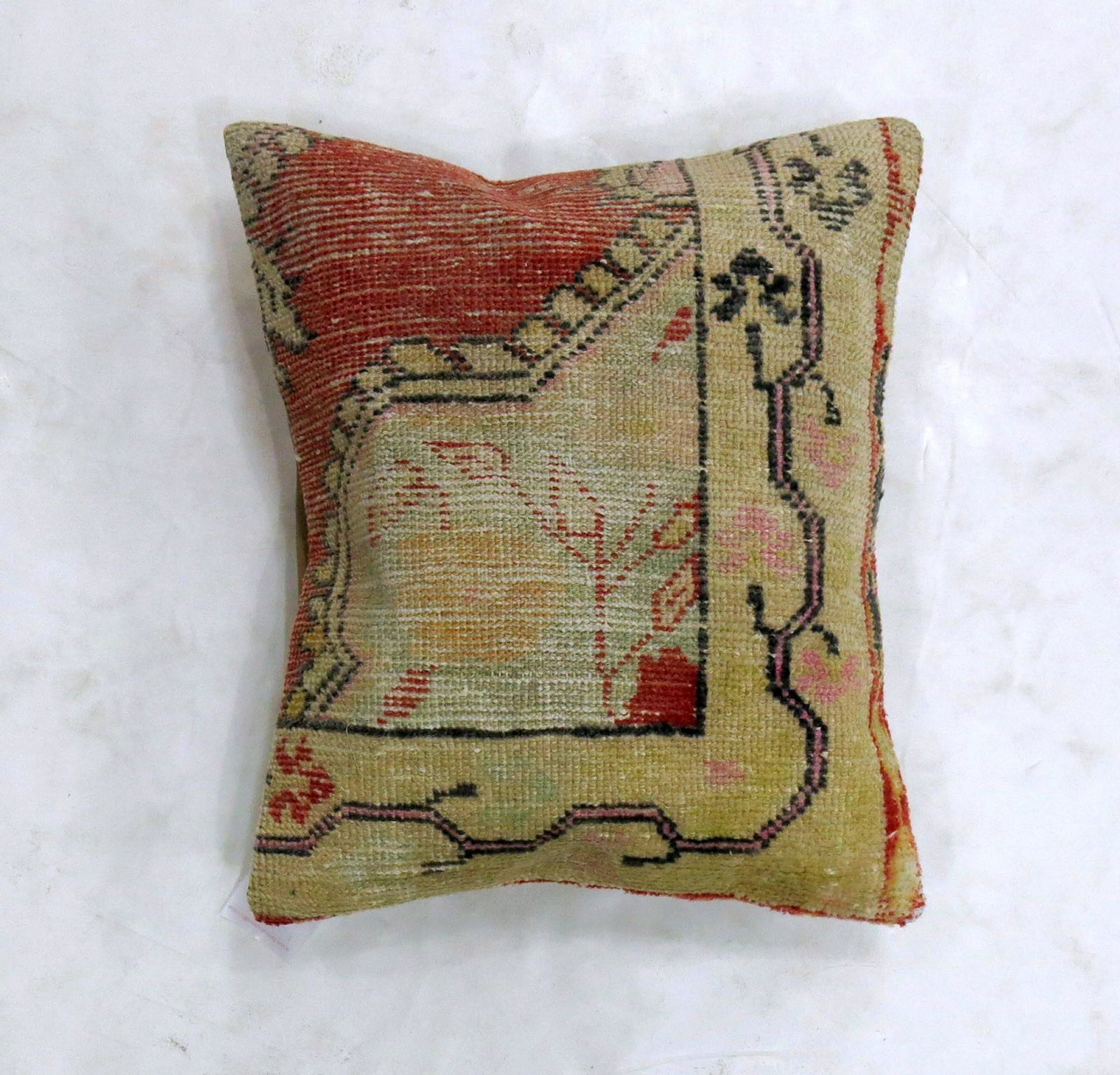Red Border Turkish Rug Pillow (1 of 2)
