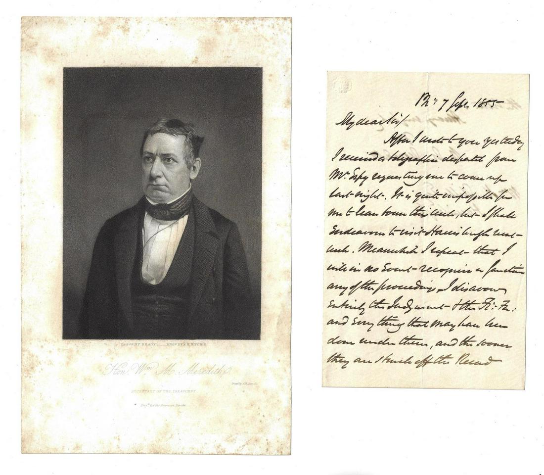 1855 ANS and Portrait William M Meredith (1 of 2)