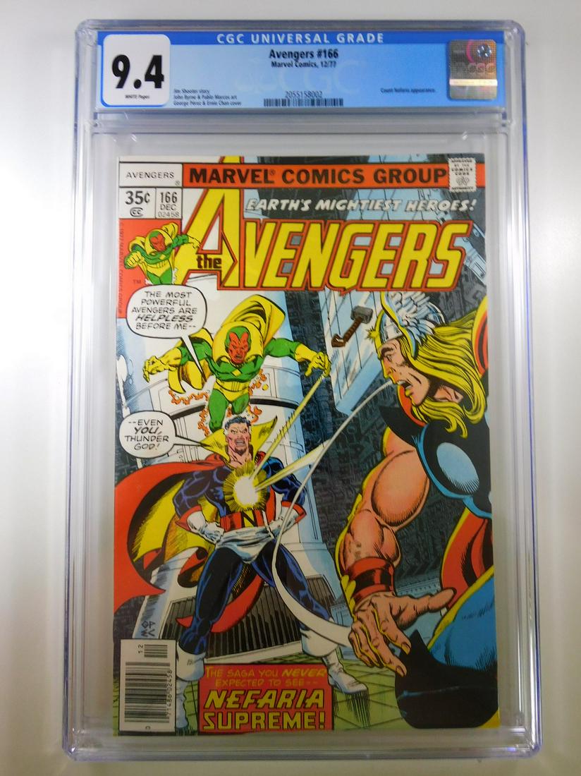 Avengers #166 CGC 9.4 Count Nefaria Appearance (1 of 2)