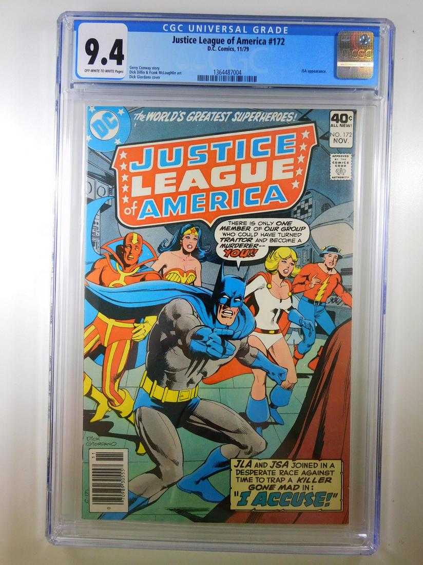 Justice League of America #172 CGC 9.4 (1 of 2)