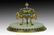 19th Century Champleve Enamel Inkwell