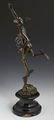Patinated Bronze Figure of Mercury - 2