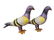 Couple of cast iron pigeons
