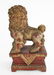 Chinese Carved Red Lacquered Foo Dog - 4