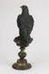 Patinated and gilt bronze sculpture of a bird of prey - 3