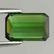 1.51 CTS NATURAL GREEN TOURMALINE OCTAGON CUT GOOD - 2
