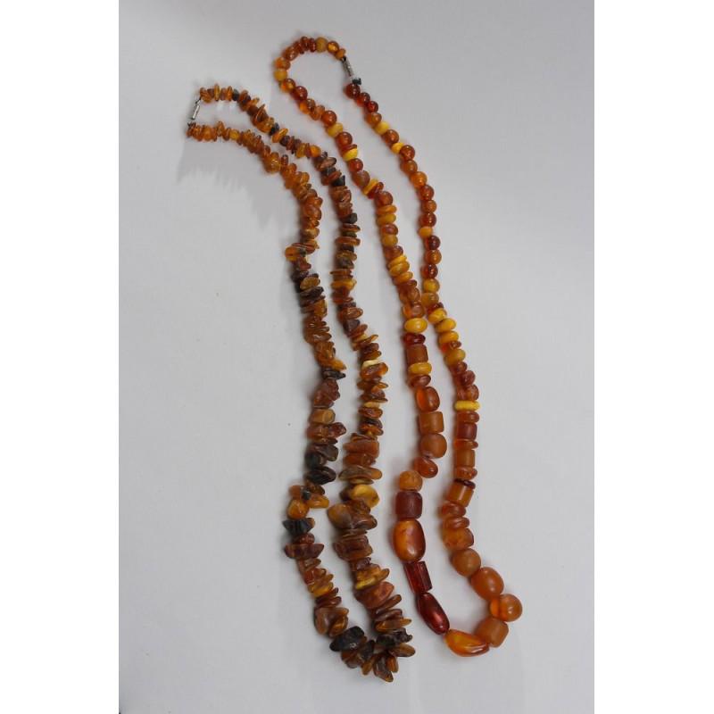 103 gram set of two necklaces of natural raw Baltic (1 of 20)