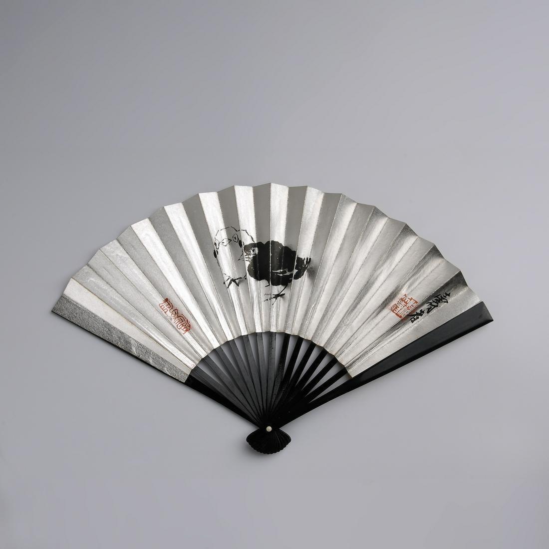 Chinese handmade painting paper fan-Asian Book Room Art (1 of 9)