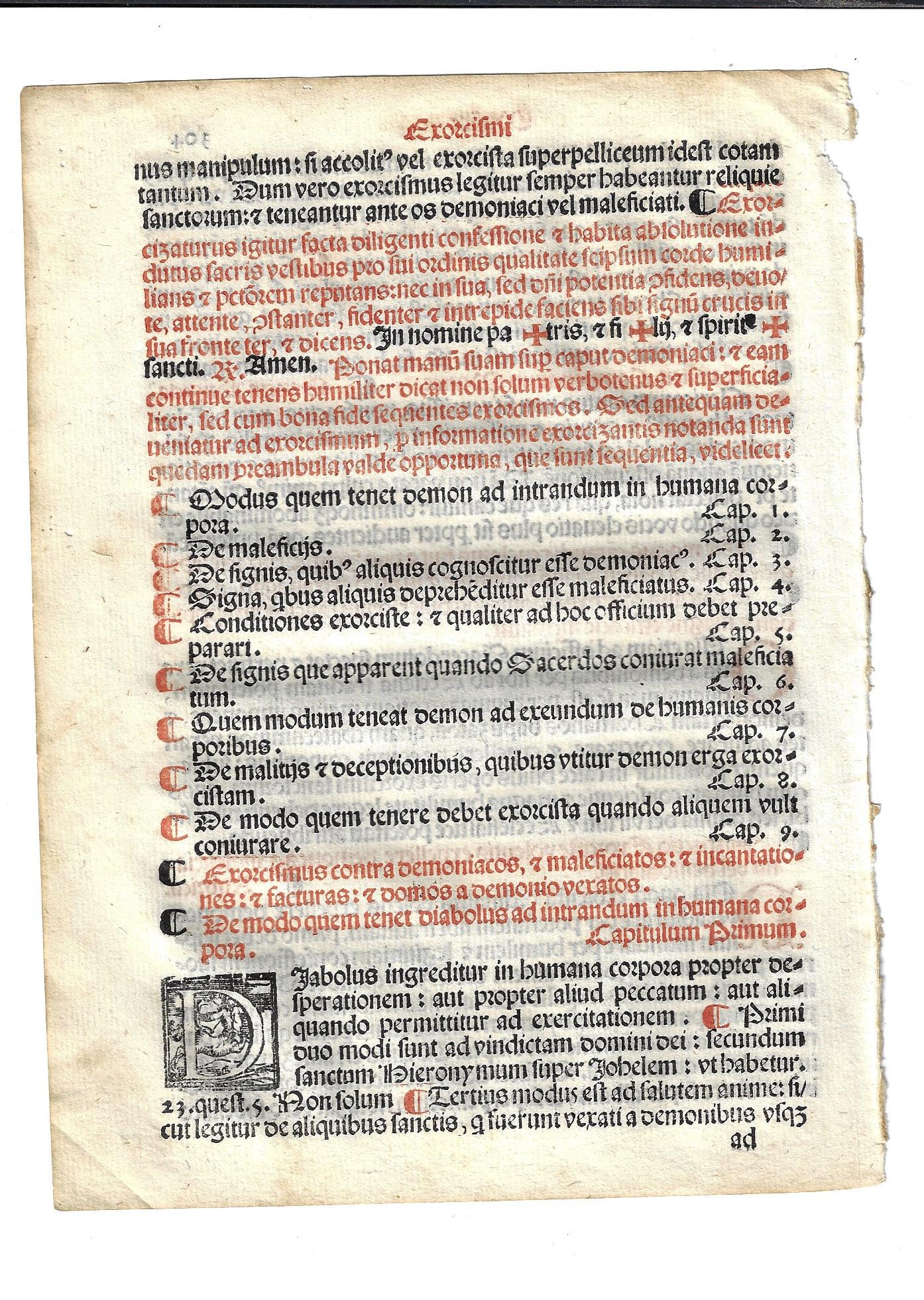1567 Catholic Prayer Leaf Exorcism Ritual (1 of 2)