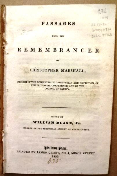 1839 Remembrancer Revolutionary War (1 of 2)