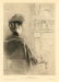 Rodolphe Piguet original drypoint "L'attente"