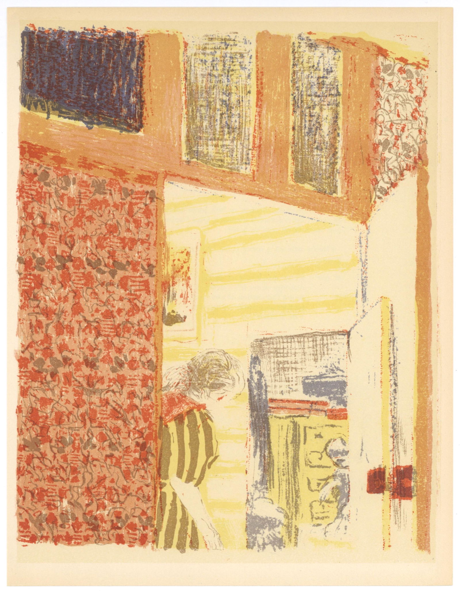 Edouard Vuillard lithograph "Interieur aux tentures (1 of 1)