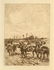 John-Lewis Brown etching "Chevaux de course"