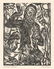 Walter Helbig original woodcut "Vogelpredigt"