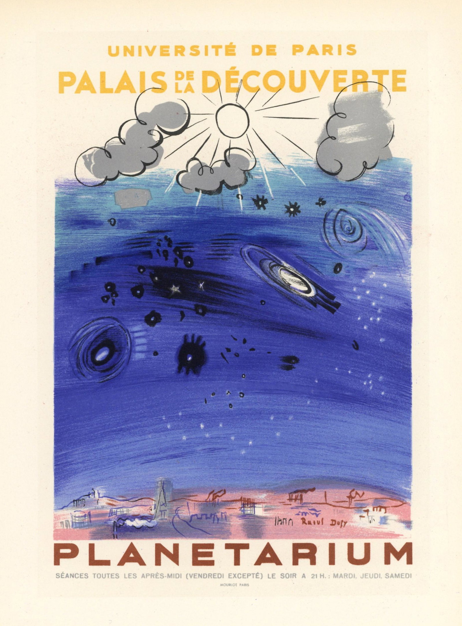 Raoul Dufy lithograph poster "Planetarium" (1 of 1)