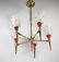 FRENCH Midcentury modernist Chandelier Disderot - 3