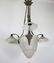 FRENCH ART DECO CHANDELIER MOLDED pressed GLASS MULLER