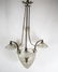 FRENCH ART DECO CHANDELIER MOLDED pressed GLASS MULLER - 2