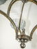 FRENCH ART DECO CUBIST CHANDELIER GLASS GLOBE - 6