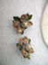 Vintage Joan Rivers Enameled Floral Gold Clip Earrings, - 4