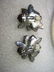 Vintage Joan Rivers Enameled Floral Gold Clip Earrings, - 5